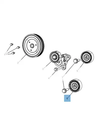 НАТЯЖНЫЕ РОЛИКИ K04891797AB CHRYSLER
