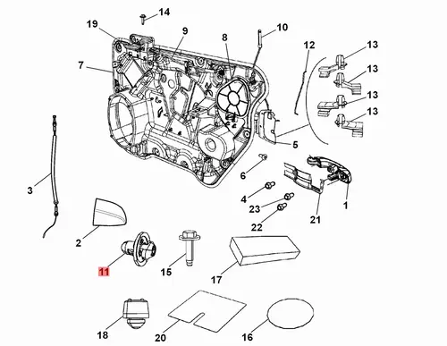 КЛИПСА K04589463AA CHRYSLER
