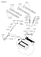 Колпачки маслосъемные KIA 222243CAA0