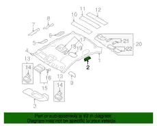 фиксатор внутренней панели крыши 853992E000 HYUNDAI