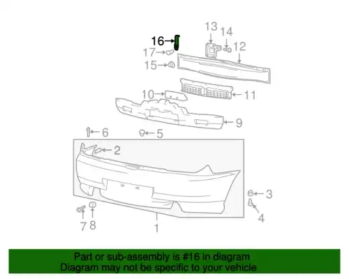 опорная планка бампера 866162C000 HYUNDAI