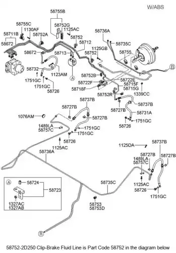 хомут 587522D250 HYUNDAI