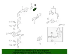 Ручка двери MOBIS 826542S700
