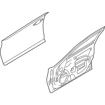 ДВЕРЬ ПЕРЕДНЯЯ H010M4GAMA NISSAN