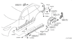Подкрылок INFINITI 767481CA0A