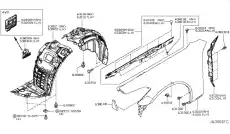 Подкрылок INFINITI 638451MA0A