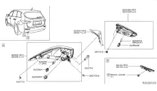 Фара INFINITI 265453JA0A