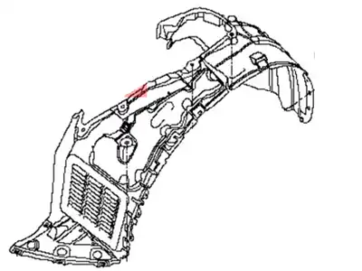 Подкрылок INFINITI 638413JA0A