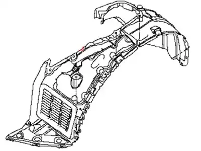 Подкрылок NISSAN 638413JA0A