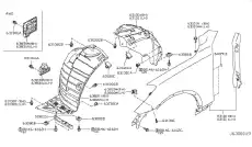 Подкрылок INFINITI 638441BA0A