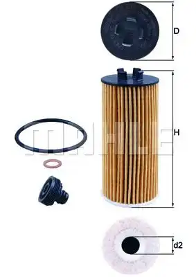 Фильтр масляный KNECHT OX815D