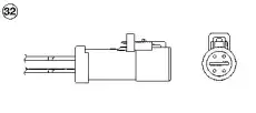 O2 sensor OZA659-EE76 NGK