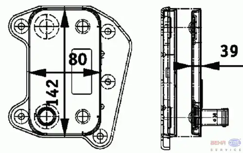 Масляный радиатор BEHR 8MO 376 726-321