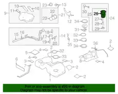 Топливный фильтр MAZDA L3M813ZE0D