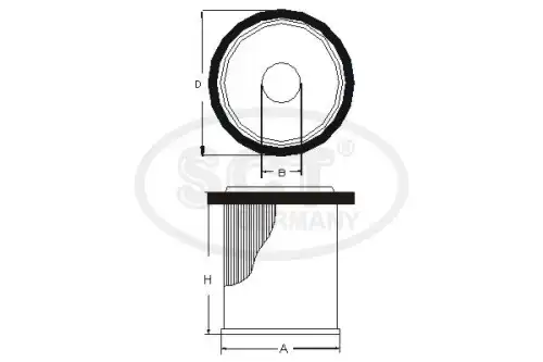 Топливный фильтр SCT SC 7069P