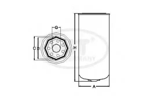 Топливный фильтр SCT ST 6074