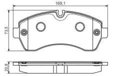 Тормозные колодки дисковые BOSCH 0 986 495 107
