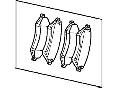 Тормозные колодки дисковые CHRYSLER V1013984AC