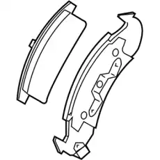Тормозные колодки дисковые GM 19152705