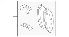 Тормозные колодки дисковые FORD 4U2Z-2V001-BA