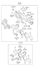 Тормозные колодки дисковые HYUNDAI / KIA 581012JA00