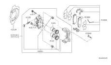 Тормозные колодки дисковые NISSAN 41080CK025