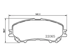 Тормозные колодки дисковые NIBK PN2804