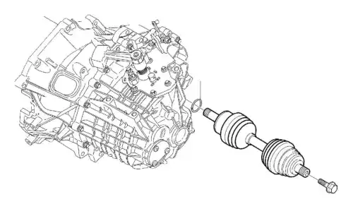 Привод в сборе левый МКПП для VOLVO, Pilenga 36001356