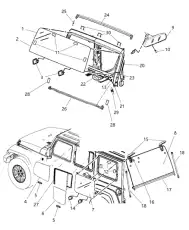 УПЛОТНИТЕЛЬ ЛОБОВОГО СТЕКЛА НИЖНИЙ 55395241AE CHRYSLER