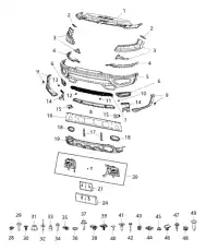 68225214AA Клипса CHRYSLER