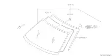 СТЕКЛО ЛОБОВОЕ 65009AG04A SUBARU