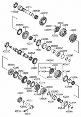 Шестерня КПП KIA 4328023220