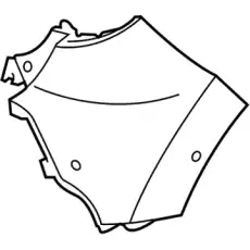 ЛЕВАЯ ЧАСТЬ ЗАДНЕГО БАМПЕРА/MOULDING ASS 86681B2000 KIA