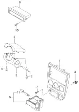 лоток пепельницы 0K30A64610A KIA