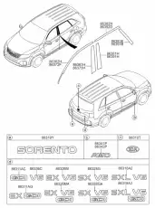 863421U000 ЭМБЛЕМА 'AWD' ПРАВАЯ KIA
