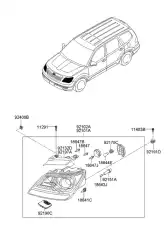  КРОНШТЕЙН KIA MOHAVE ФАРЫ ЛЕВЫЙ 921982J000