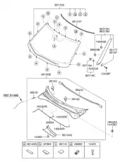 861792V020 Фиксатор молдинга двери KIA