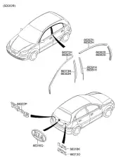 МОЛДИНГ ДВЕРИ 863931G201 KIA