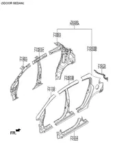 Крыло HYUNDAI / KIA 71503A7C00