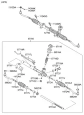 РЕЕЧНЫЙ РУЛЕВОЙ МЕХАНИЗМ 577001M700 HYUNDAI