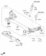 ТРАВЕРСА ПОДВЕСКИ 55100A7101 HYUNDAI