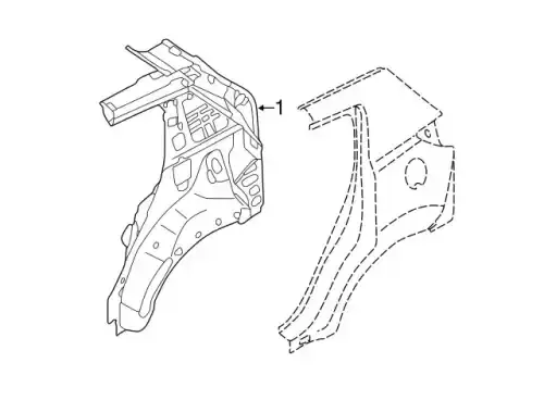 ПАНЕЛЬ КУЗОВА 716013W000 HYUNDAI