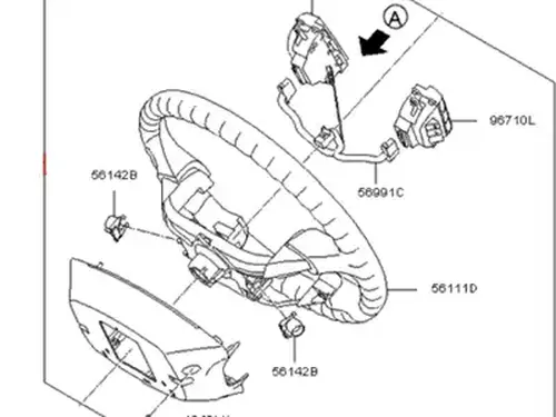 Рулевое колесо 561002J230AR HYUNDAI