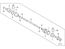 ПРИВОД КОЛЕСА 49500B2100 HYUNDAI