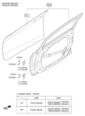 ДВЕРЬ 76003A7000 HYUNDAI