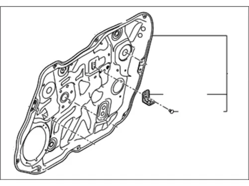 ВНУТРЕННЯЯ ПАНЕЛЬ ДВЕРИ 824012J011 HYUNDAI