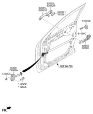 Ручка двери HYUNDAI / KIA 826512JD003D