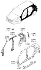 Крыло HYUNDAI / KIA 715042FC61