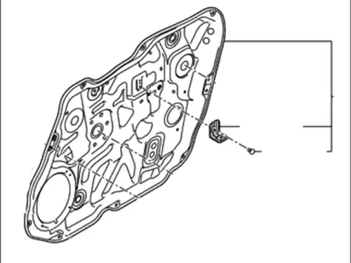 ВНУТРЕННЯЯ ПАНЕЛЬ ДВЕРИ 824022J010 HYUNDAI