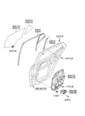 Стеклоподъемник двери 834712T000 HYUNDAI